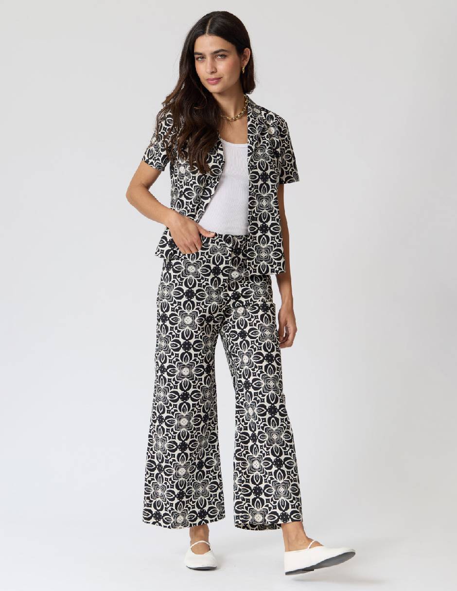 Blusa Criteria manga corta para mujer