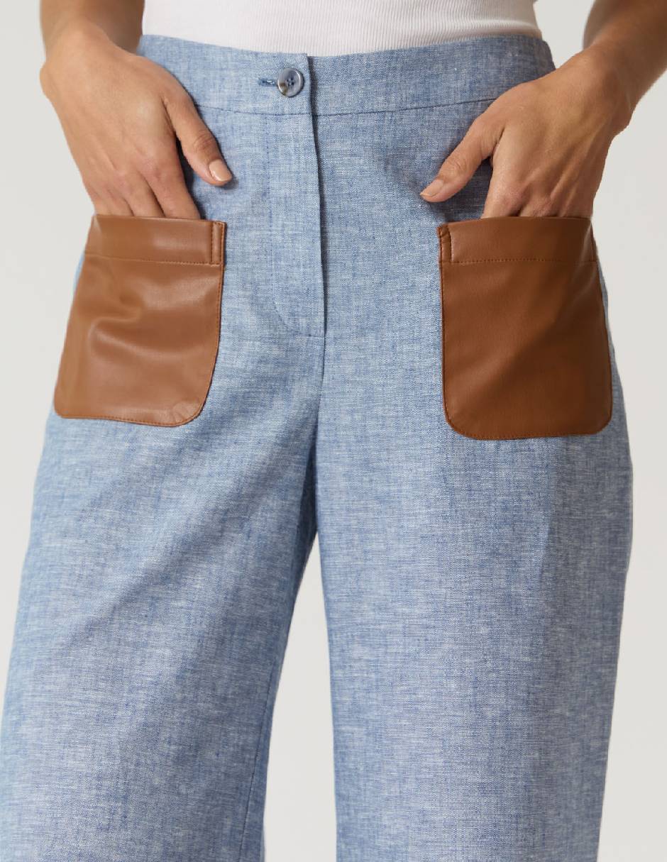 Pantalón regular regular para mujer 2