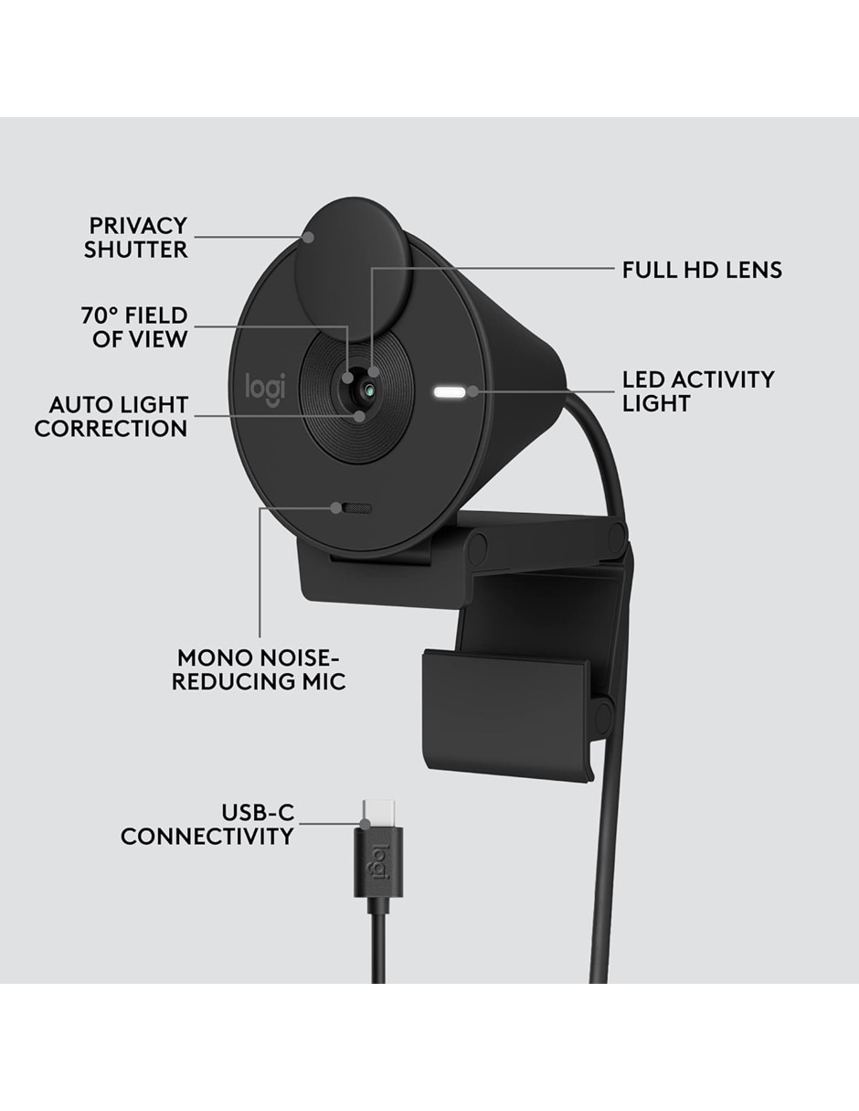 Cámara para consola Windows 10 LOGITECH Brio 301