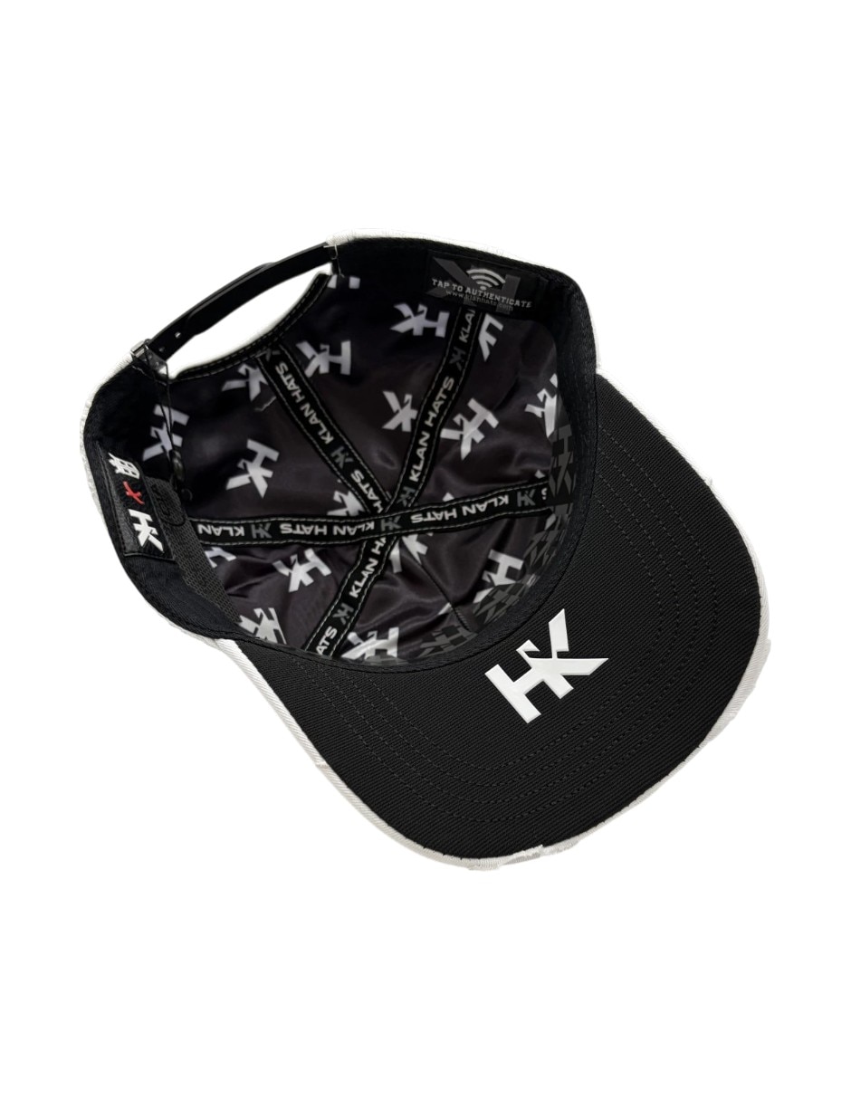 Gorra visera curva snapback big boss la flame white para hombre