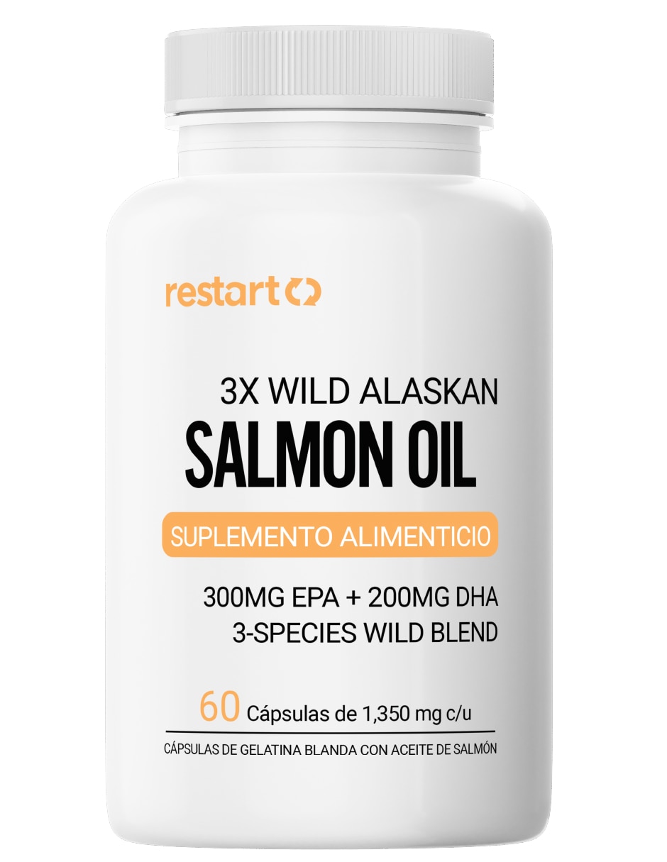 Suplemento alimenticio salmon oil 3x wild alaskan con aceite de salmón