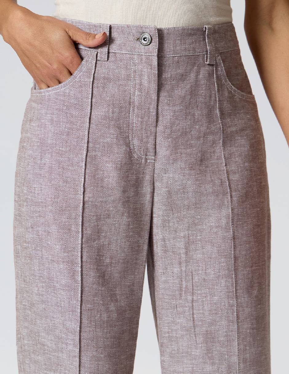 Pantalón regular regular para mujer 2