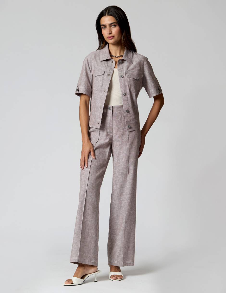Pantalón regular regular para mujer 4