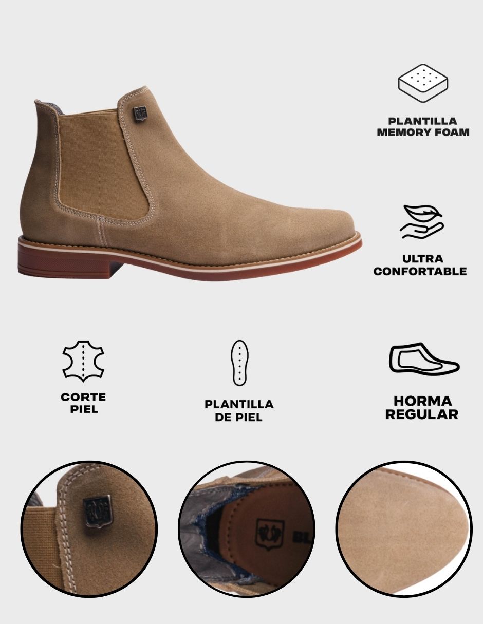 Botas hombre black peppers de piel para hombre