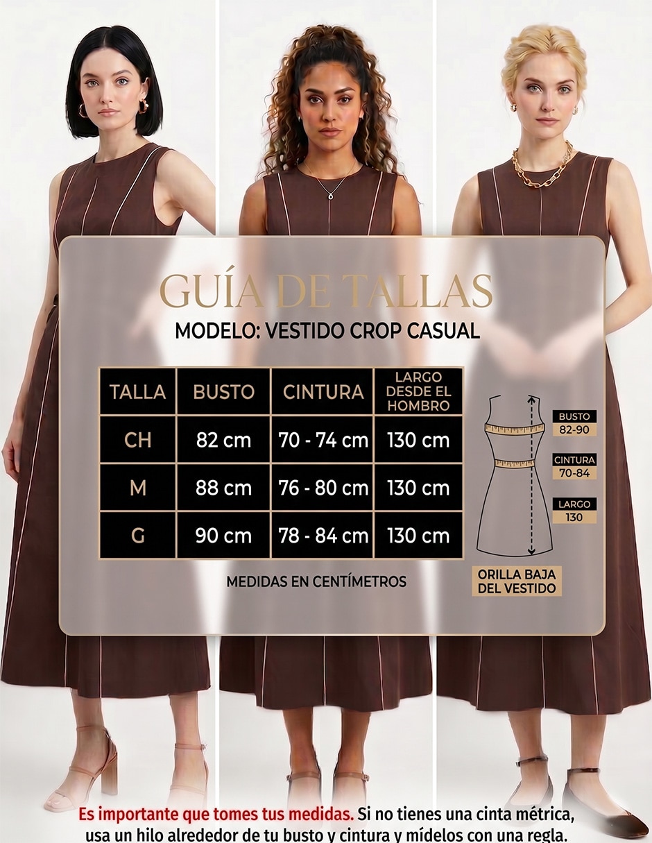Vestido crop casual OKBOTH para mujer