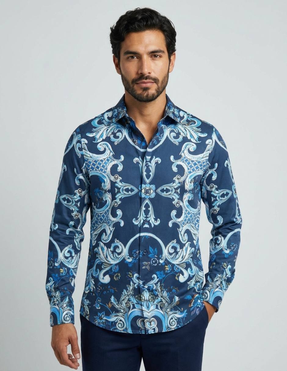 Camisa casual manga larga para hombre Camisa casual manga larga para hombre