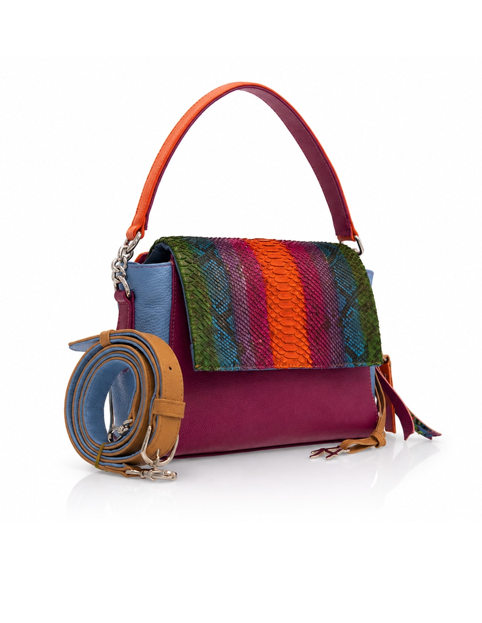 Bolsa crossbody altura siete de piel para mujer