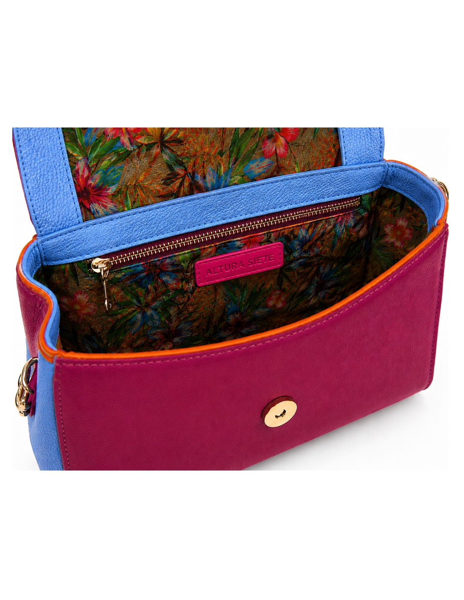 Bolsa crossbody altura siete de piel para mujer