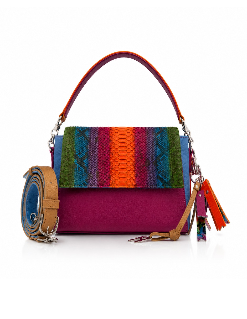 Bolsa crossbody altura siete de piel para mujer
