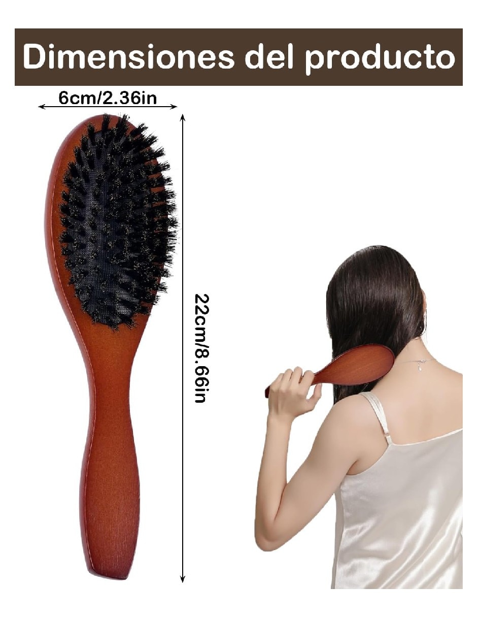 Cepillo para Cabello de Madera 2