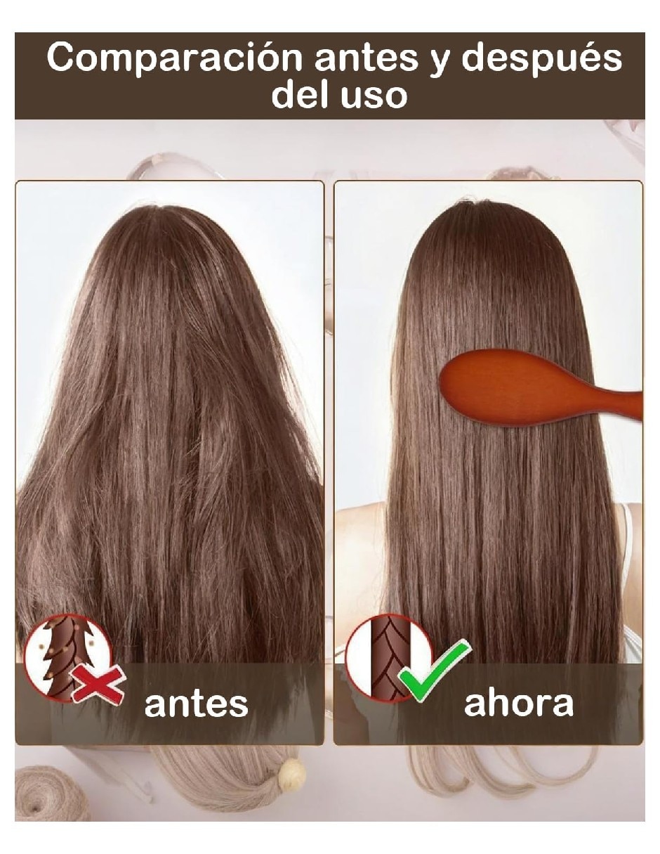 Cepillo para Cabello de Madera 3