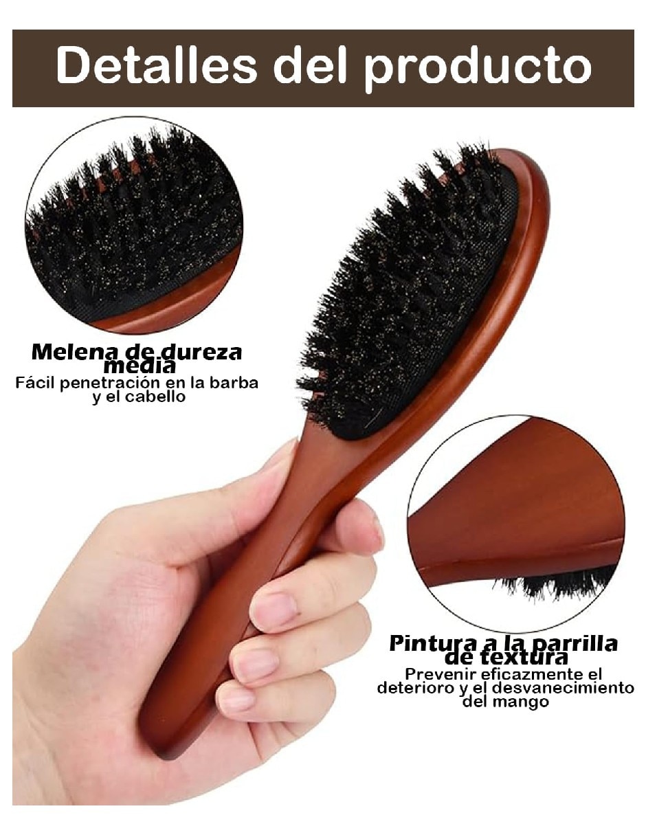 Cepillo para Cabello de Madera 4