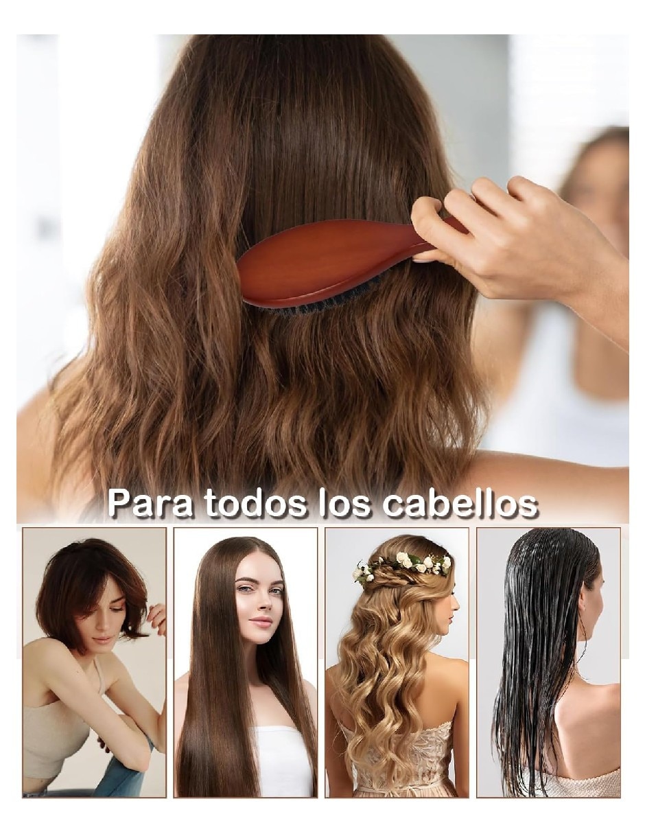 Cepillo para Cabello de Madera 5