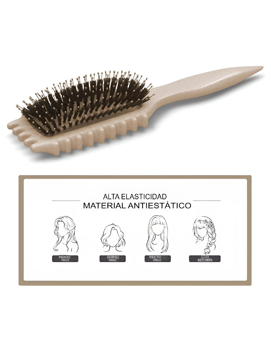 Cepillo para Cabello de Plástico 3