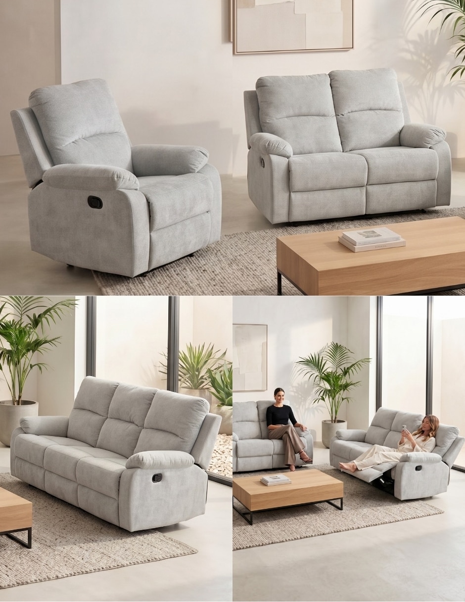 Sala 3 piezas Sala 321 reclinable Monza Easy Living