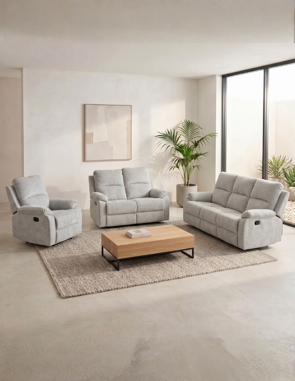 Sala 3 piezas Sala 321 reclinable Monza Easy Living