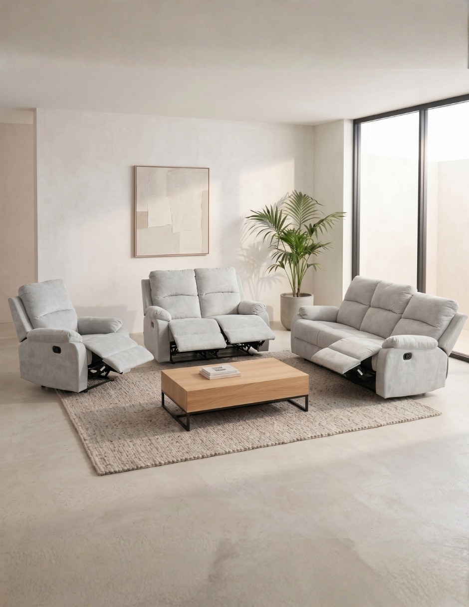 Sala 3 piezas Sala 321 reclinable Monza Easy Living