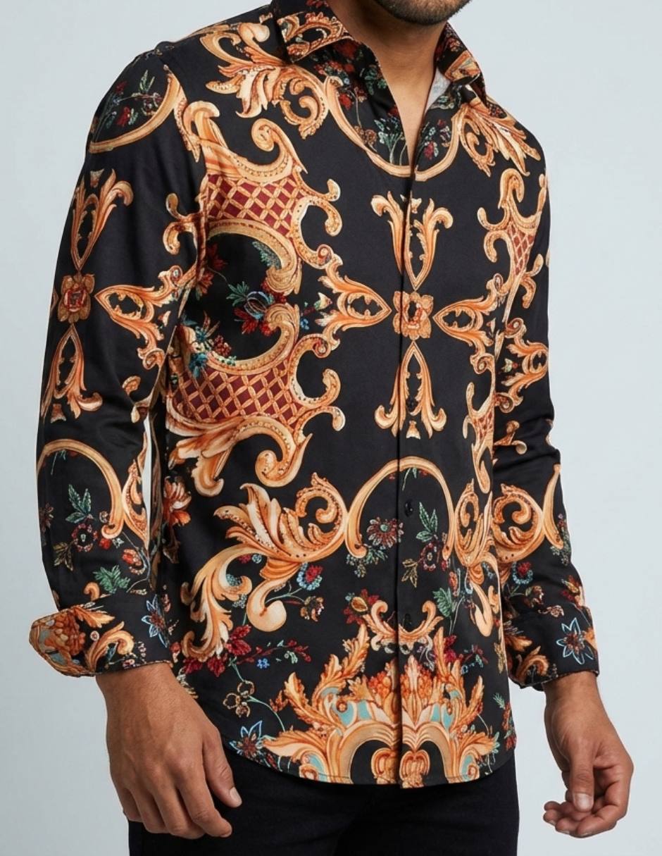 Camisa casual manga larga para hombre 3
