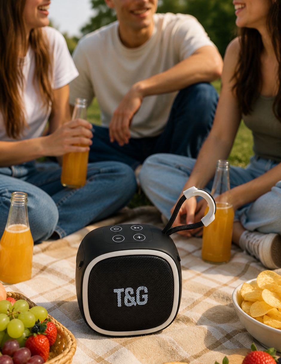 Bocina portátil iq tech t&g