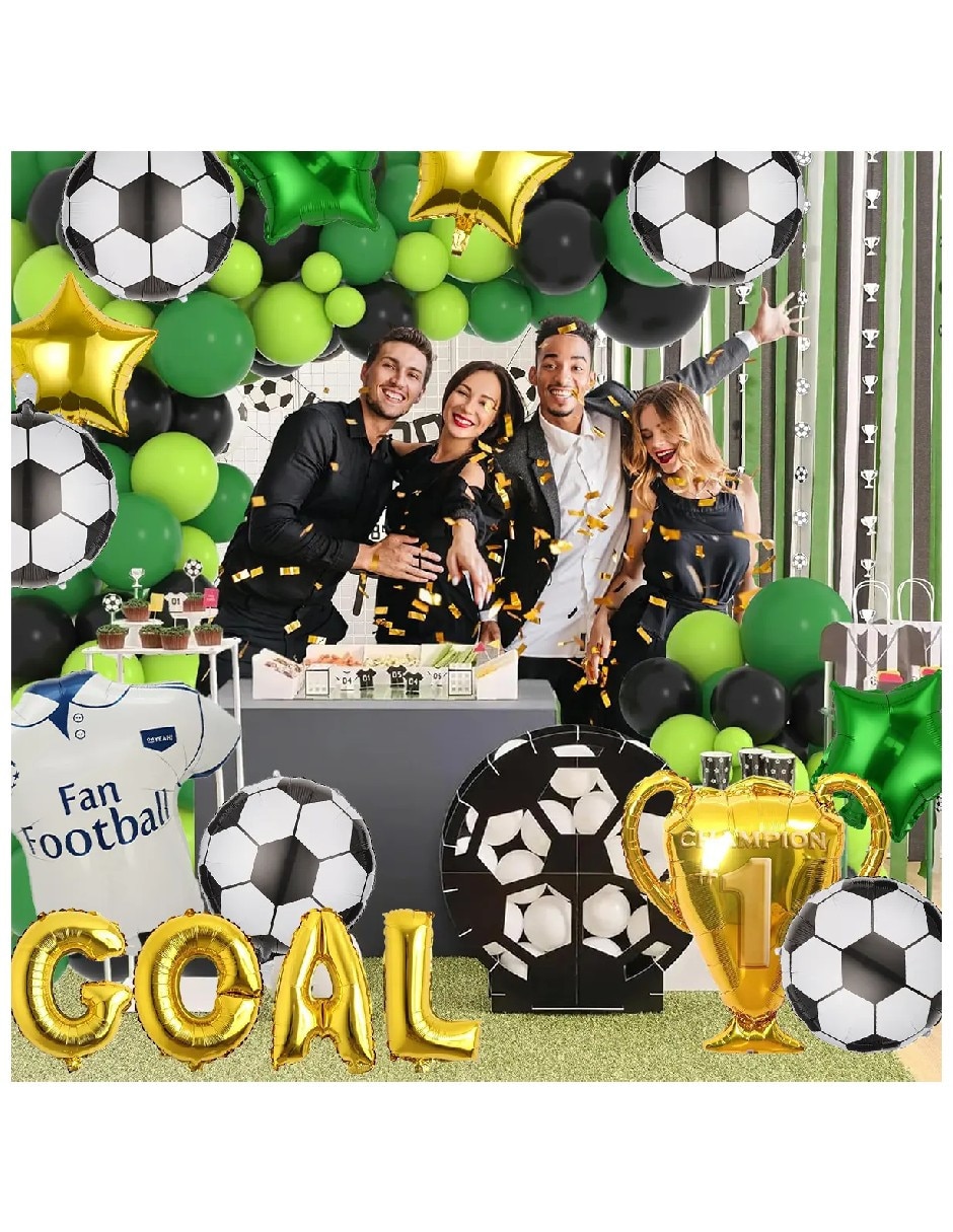 Globo metálico genérica de fútbol