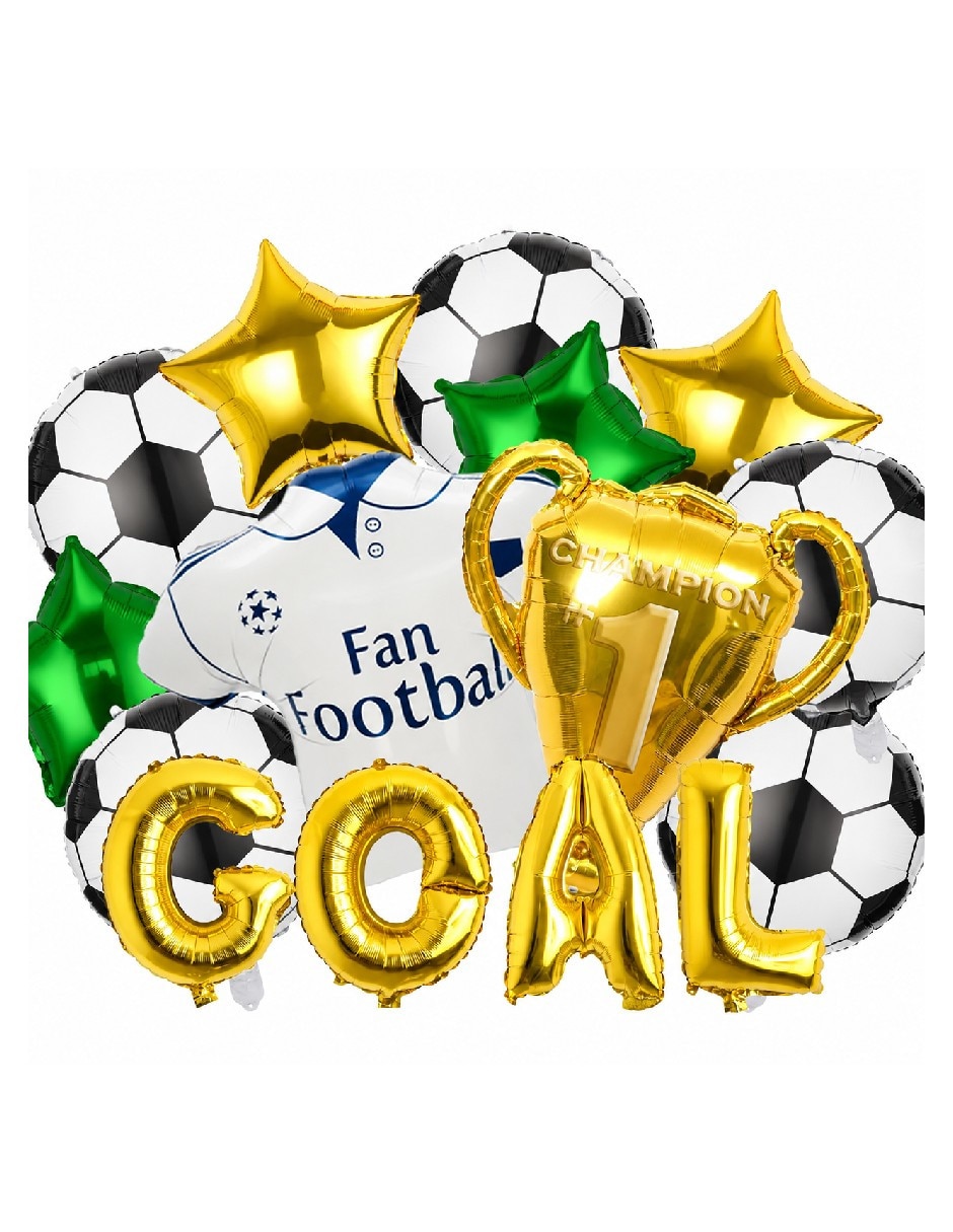 Globo metálico genérica de fútbol