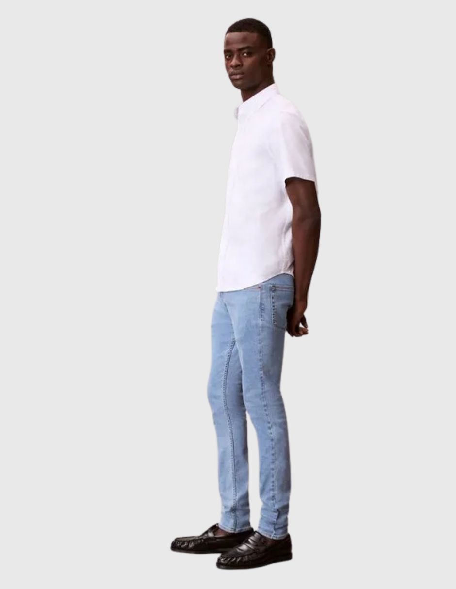 Jeans regular lavado medio para hombre 2