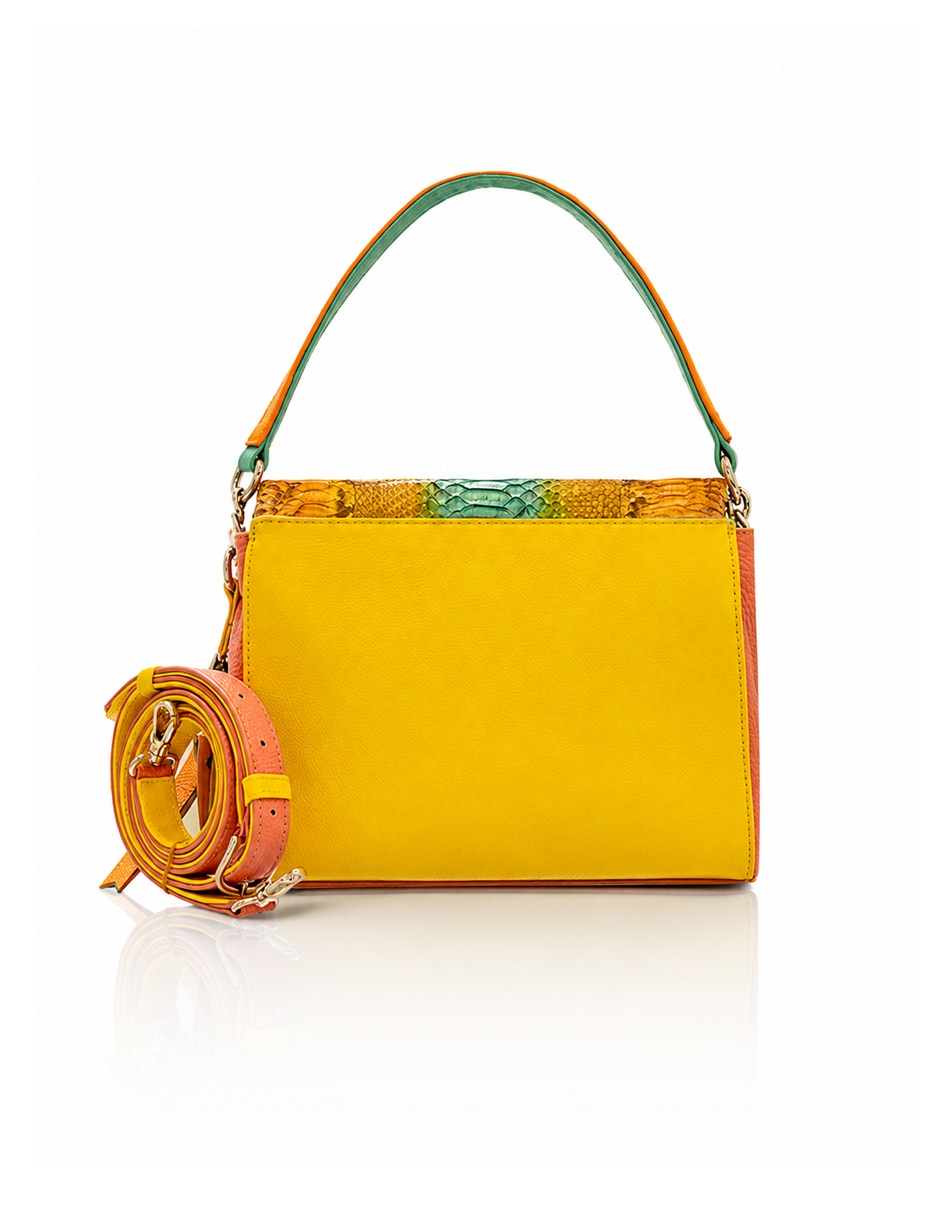 Bolsa crossbody altura siete de piel para mujer