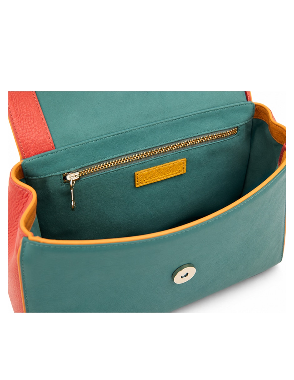 Bolsa crossbody altura siete de piel para mujer