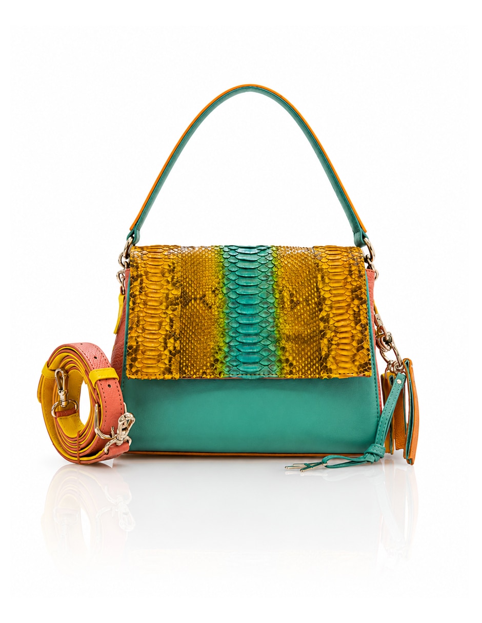 Bolsa crossbody de piel para mujer