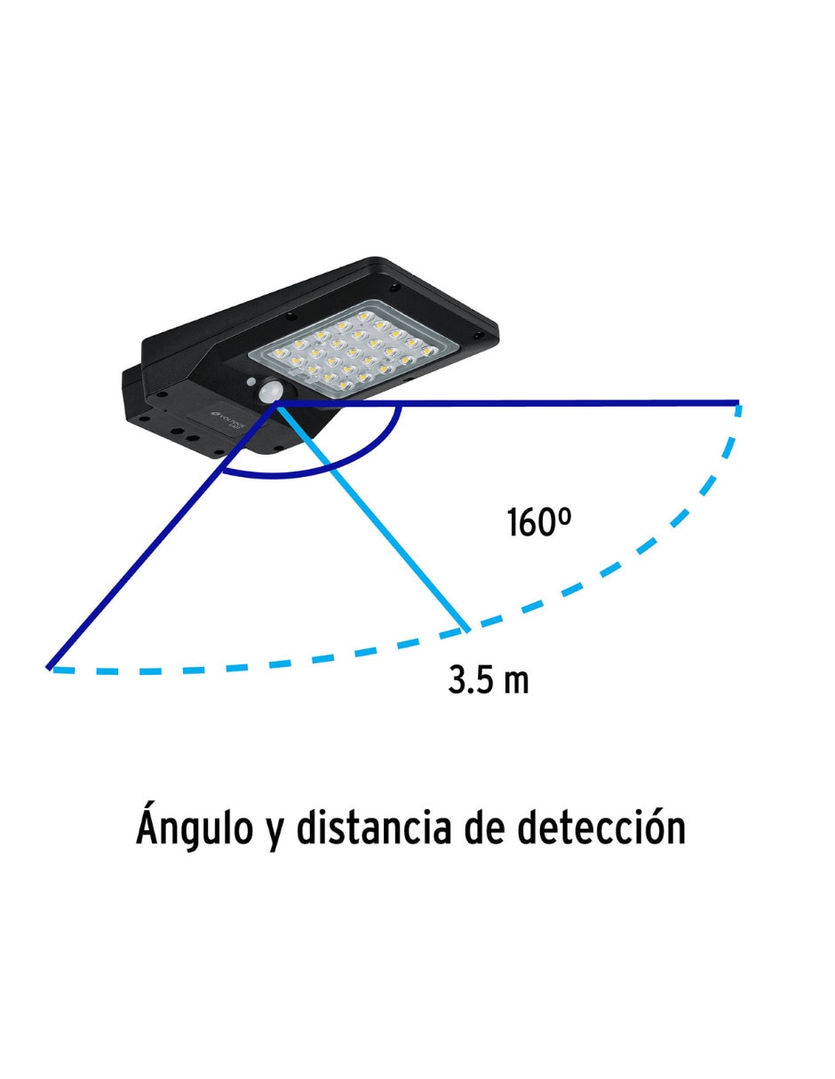 Lámpara solar Volteck Lait led Suburbano Solar