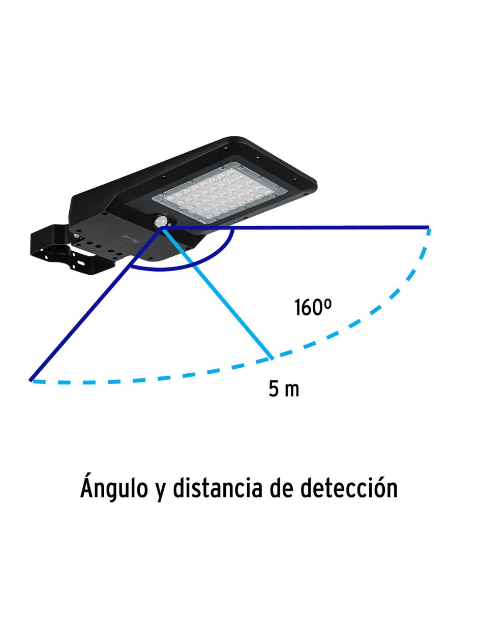 Lámpara solar Volteck Lait led Suburbano Solar