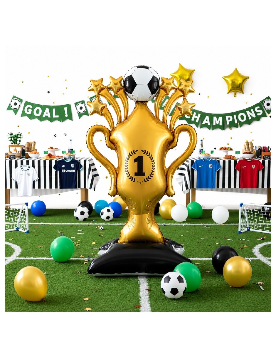 Globo metálico genérica de fútbol