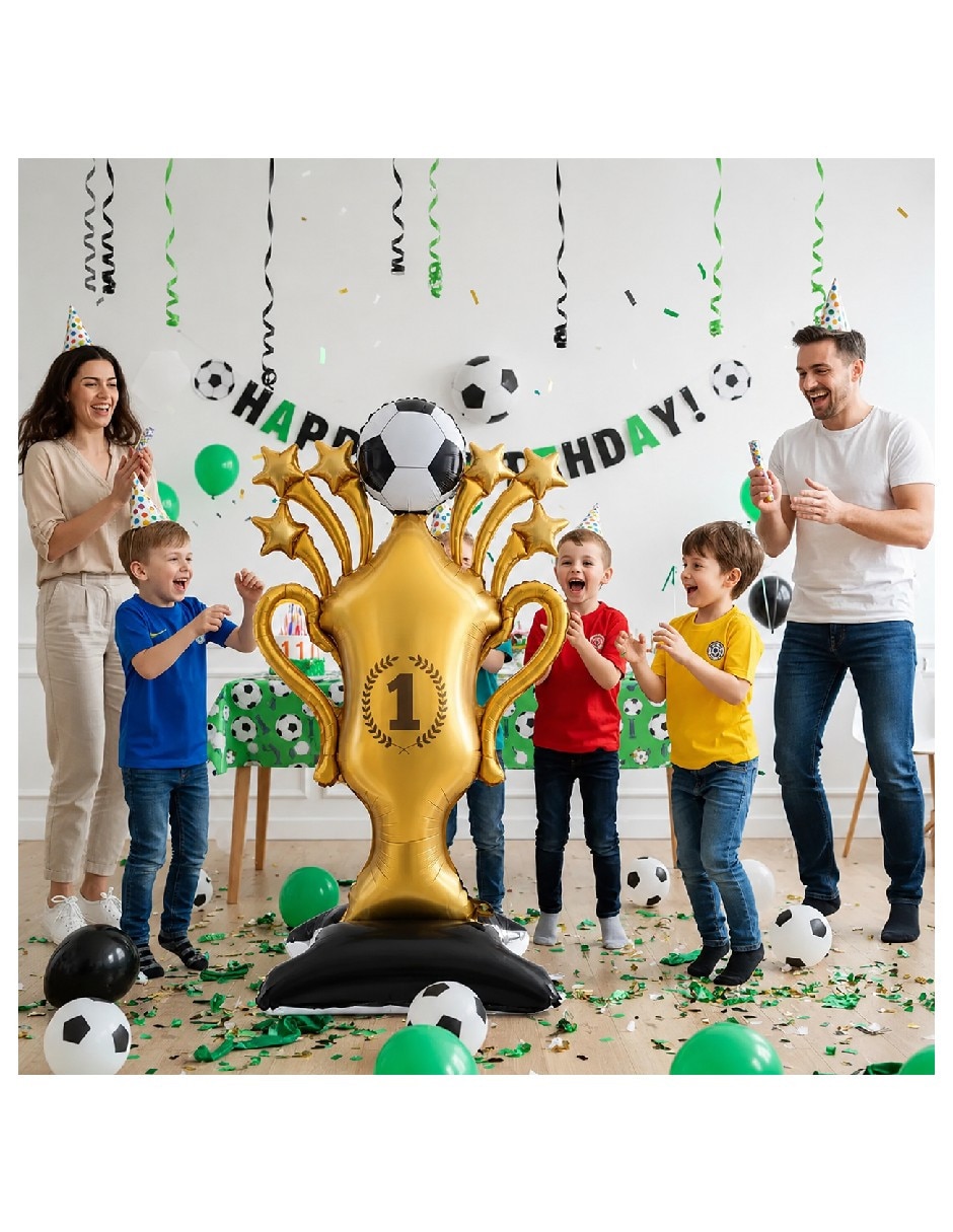 Globo metálico genérica de fútbol