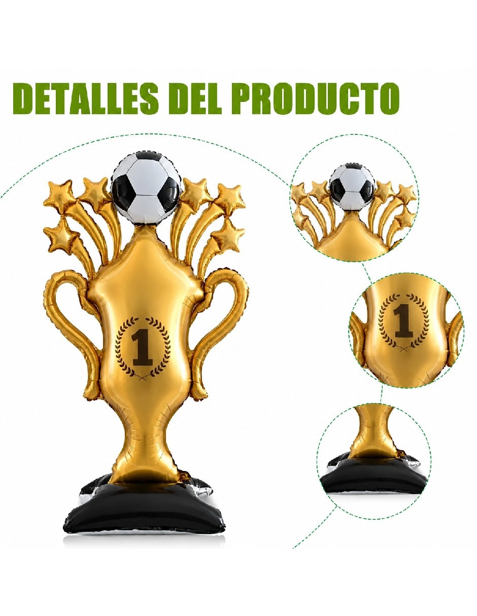 Globo metálico genérica de fútbol