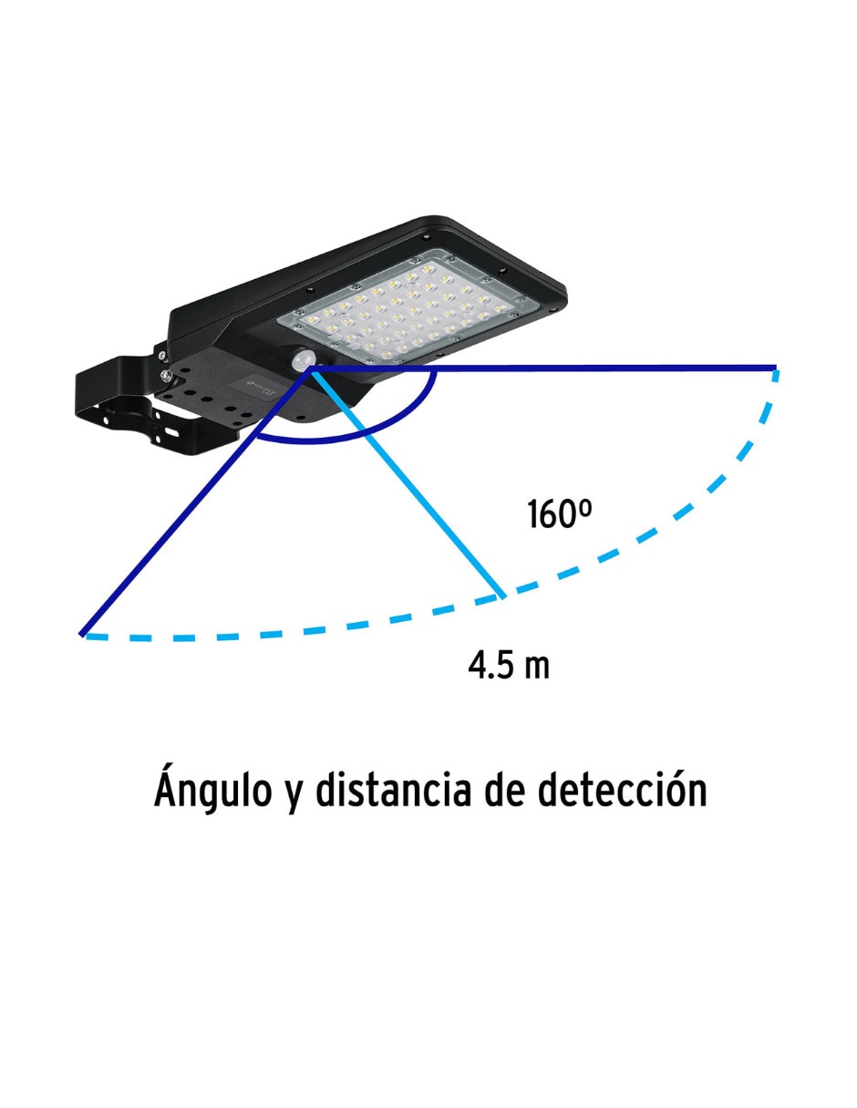 Lámpara solar Volteck Lait led Suburbano Solar