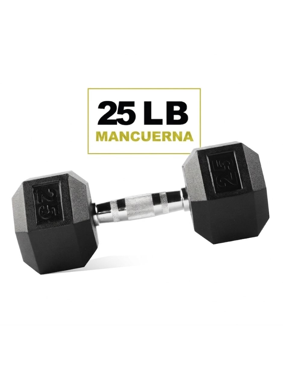 Mancuernas de peso fijo zynergy 11.3 kg 1 pieza