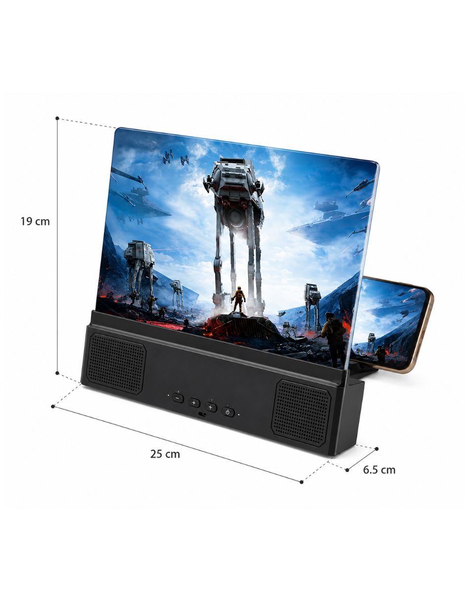 Soporte celular con amplificador pl‡stico 2
