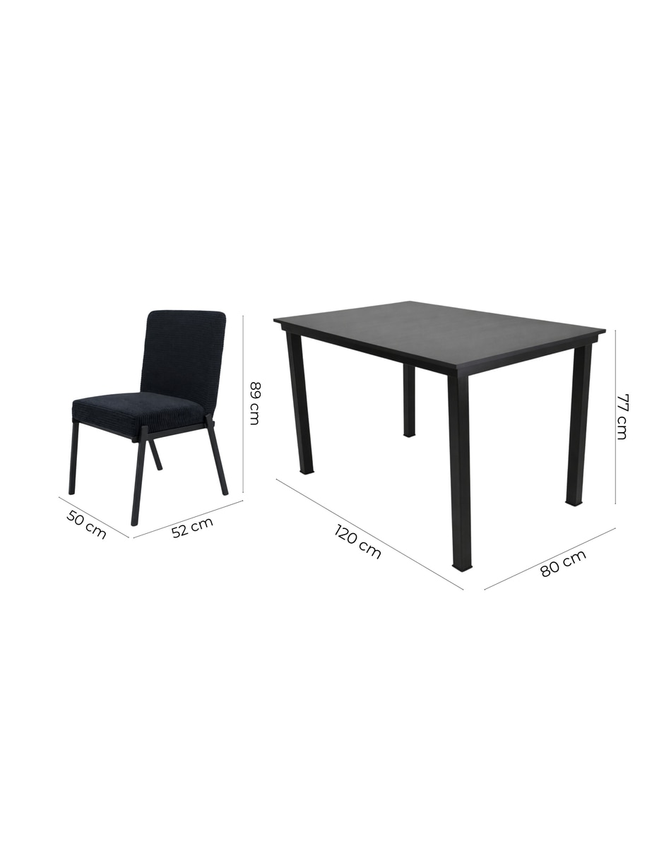 Comedor zovi + zenta sochic para 4 personas de mdf