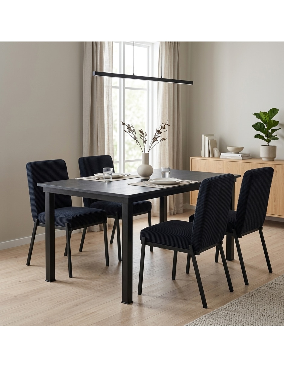 Comedor zovi + zenta sochic para 4 personas de mdf
