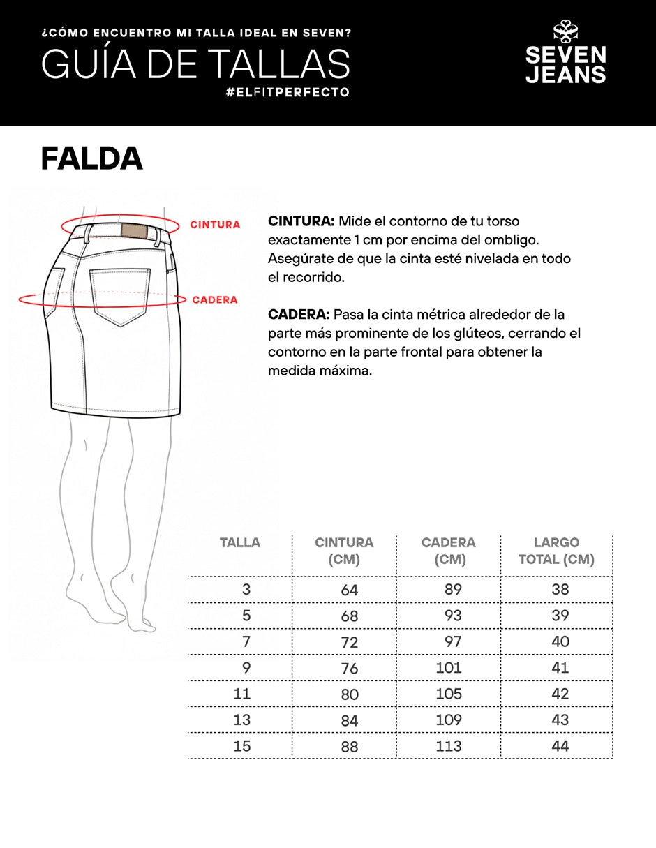 Short mini seven jeans a la cintura alta