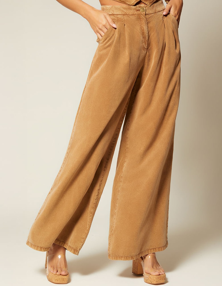Pantalón coulotte palazzo para mujer