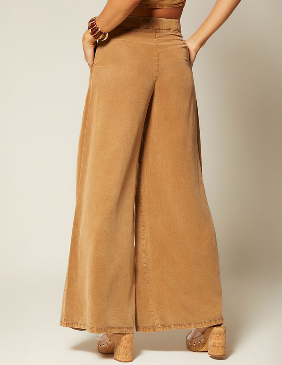 Pantalón coulotte studio f palazzo para mujer
