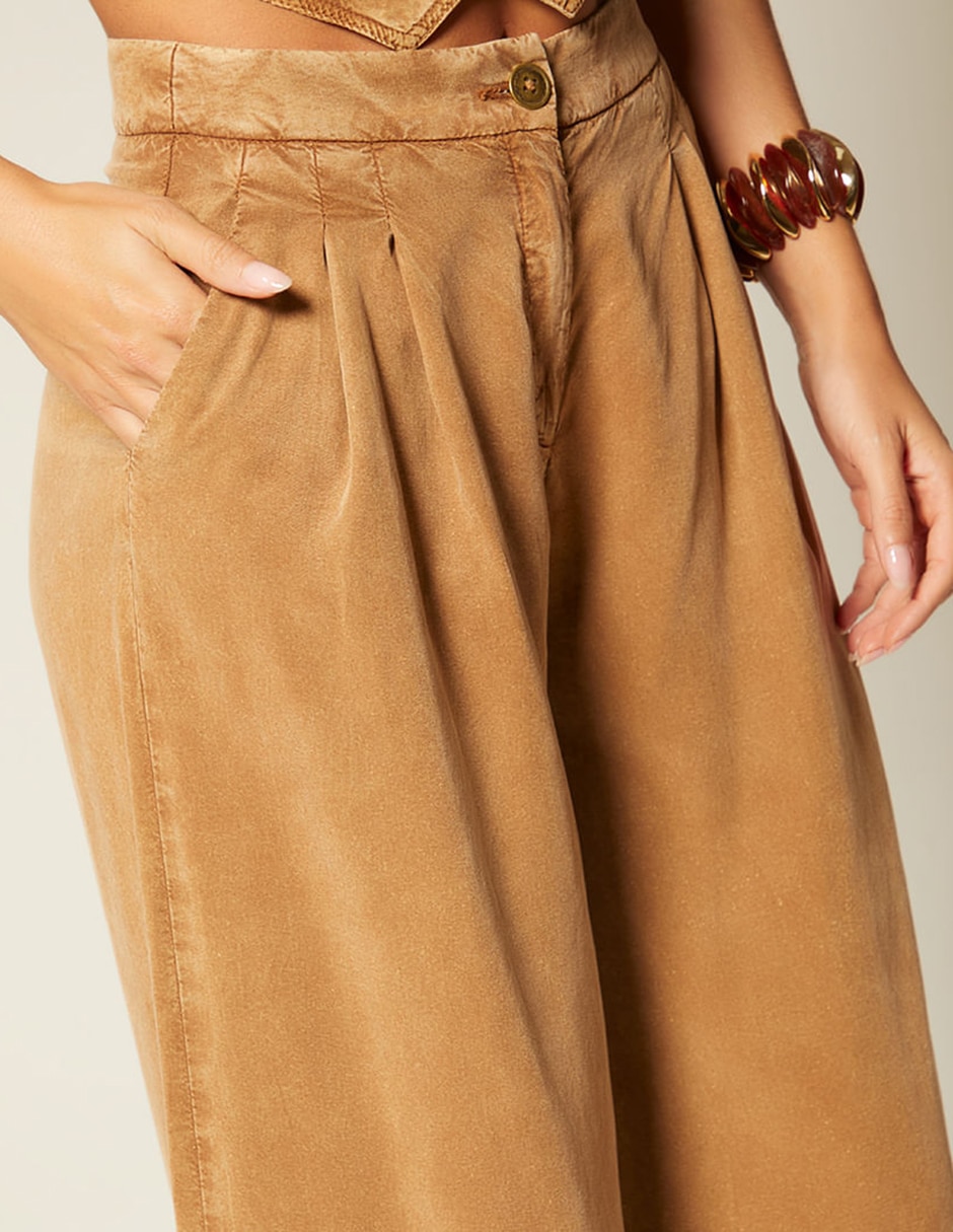 Pantalón coulotte studio f palazzo para mujer