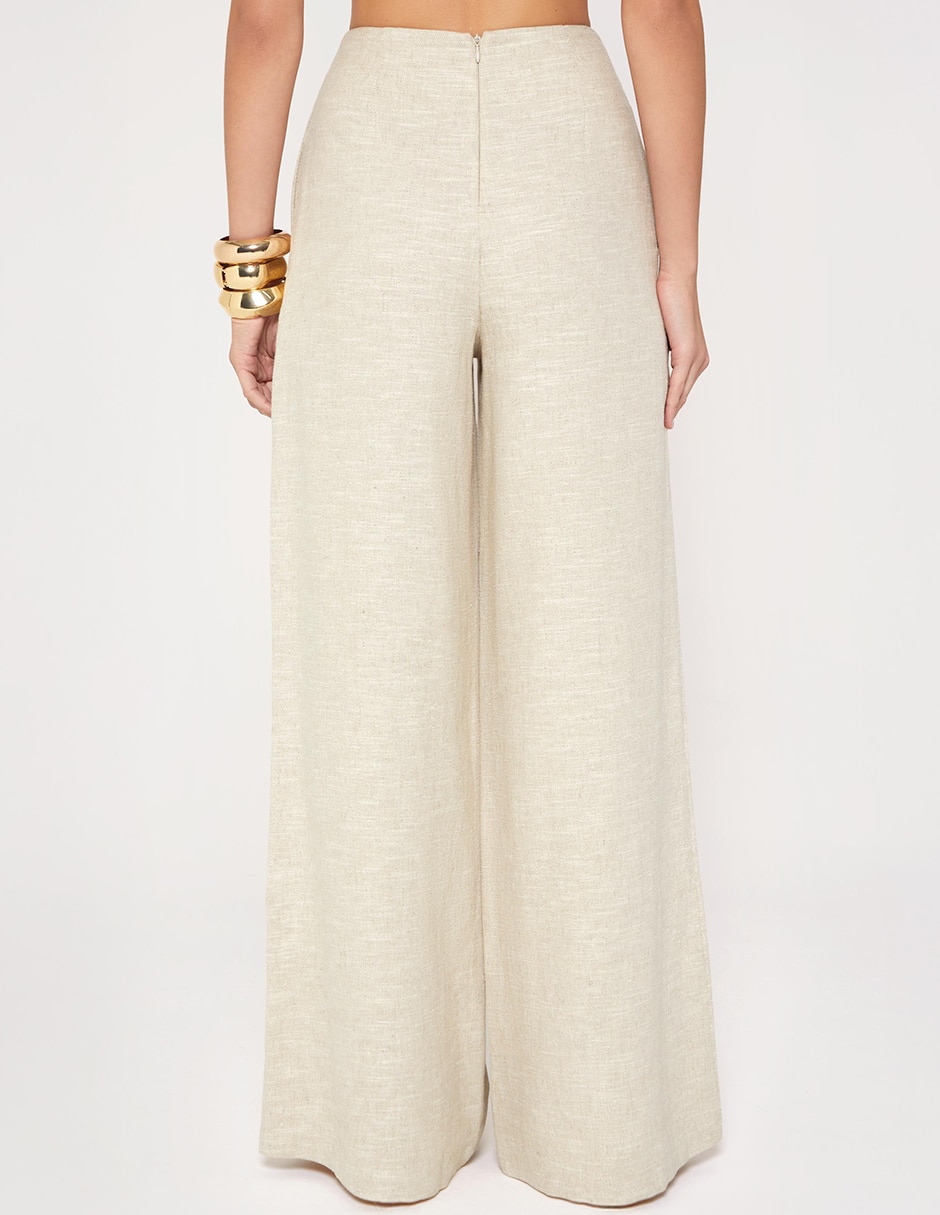 Pantalón relaxed studio f palazzo para mujer