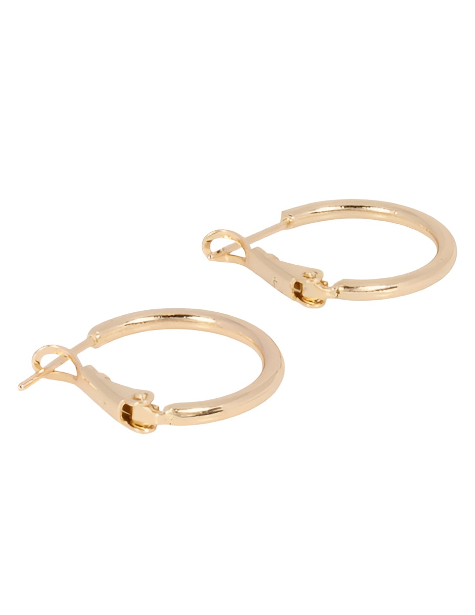 Arracadas xtellar de oro 18 k con acabado brillante