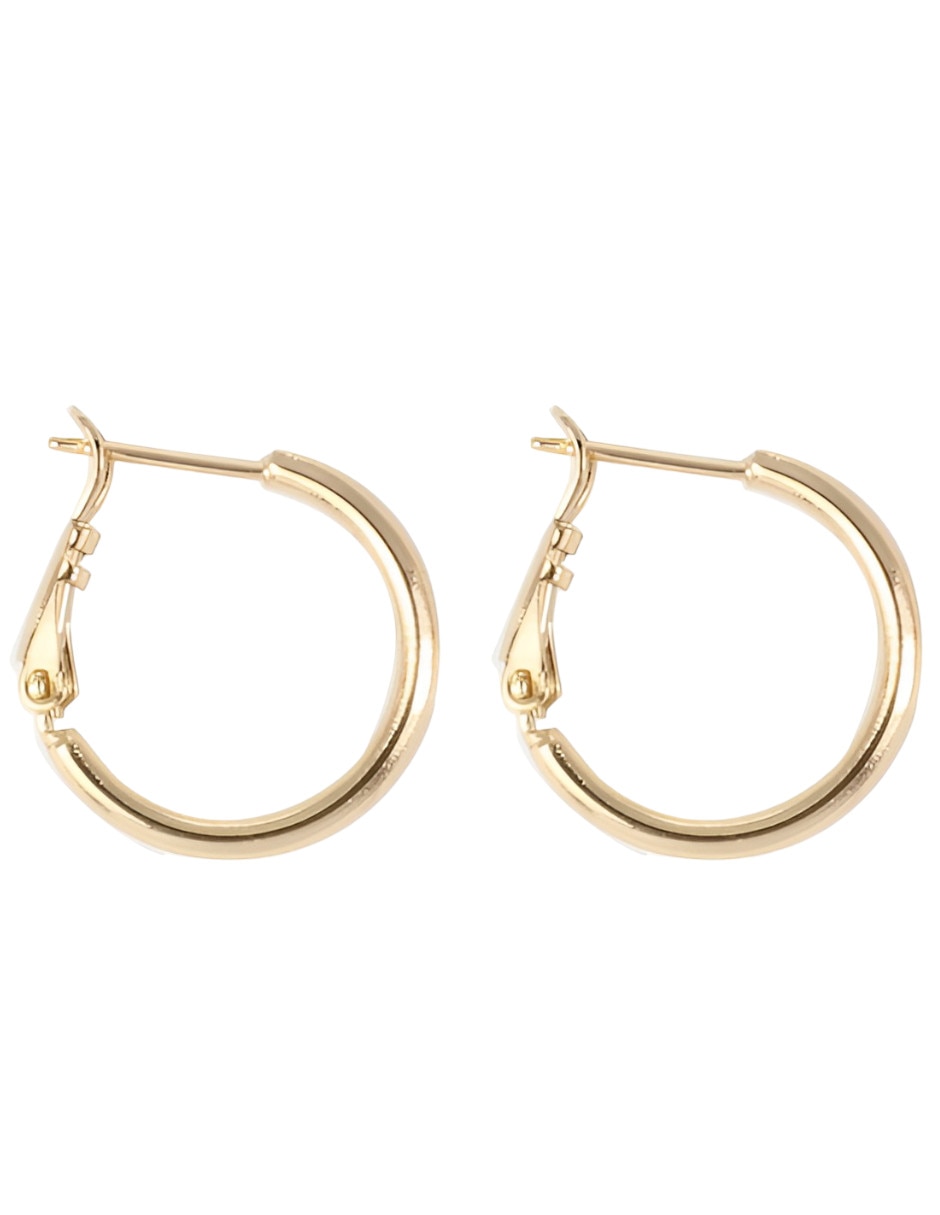 Arracadas de oro 18 k con acabado brillante