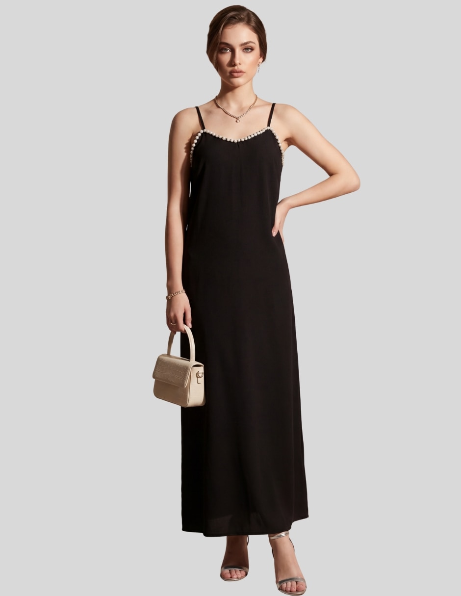 Vestido largo largo casual vestido largo satinado mujer para mujer 6