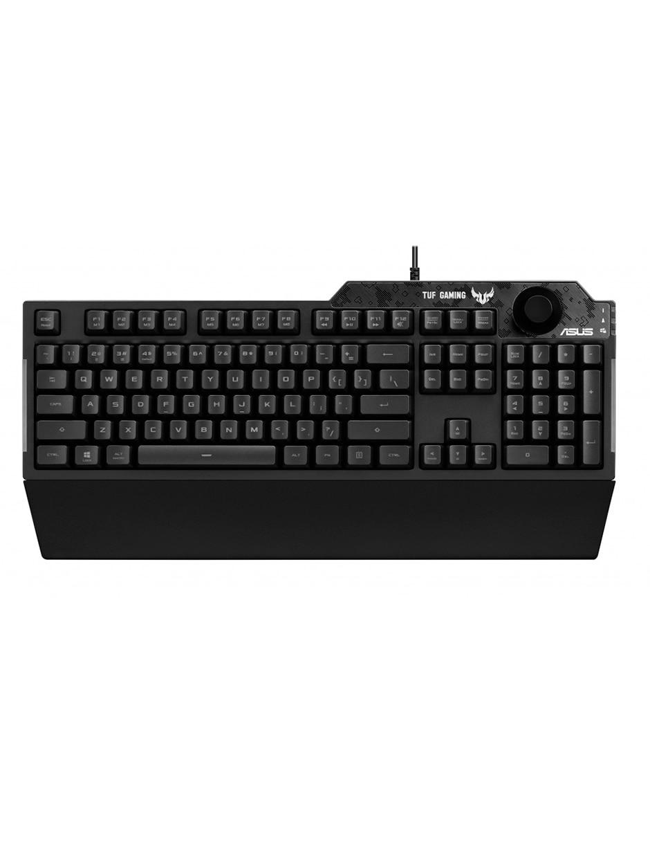 Teclado gamer USB-a 2.0 aserty español con interruptor membrana cœpula de goma 90mp01x0-bkaa00 3