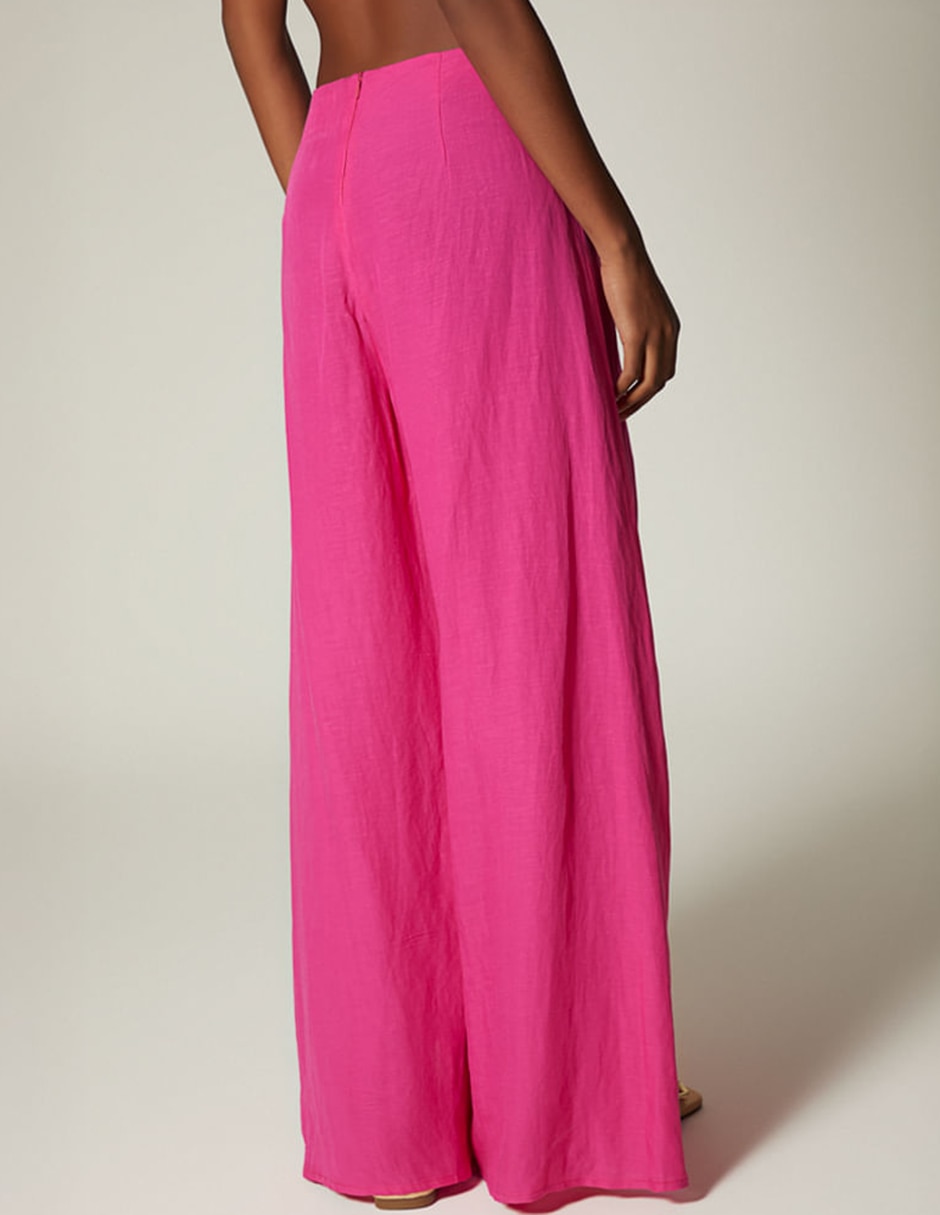 Pantalón relaxed studio f palazzo para mujer