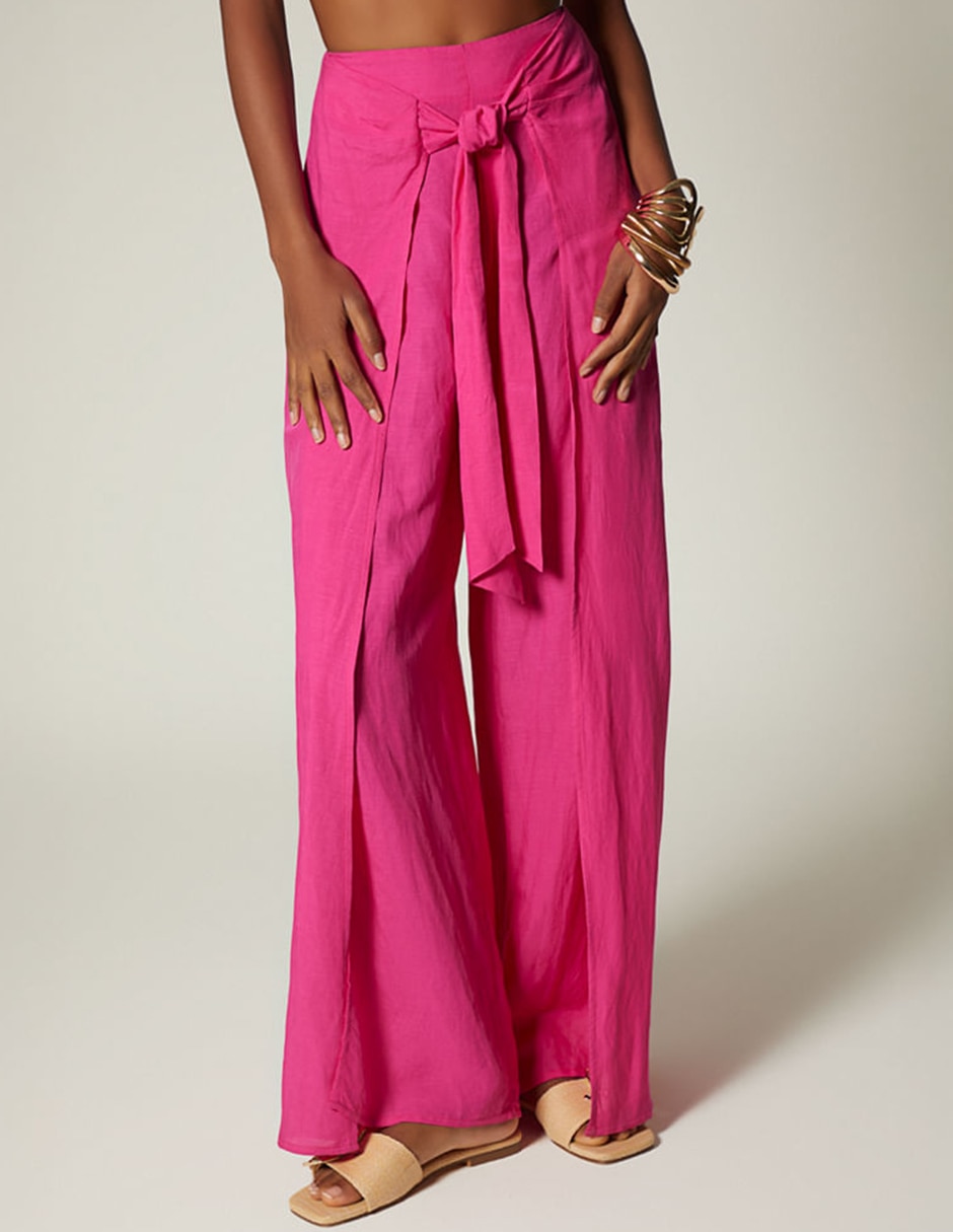 Pantalón relaxed palazzo para mujer